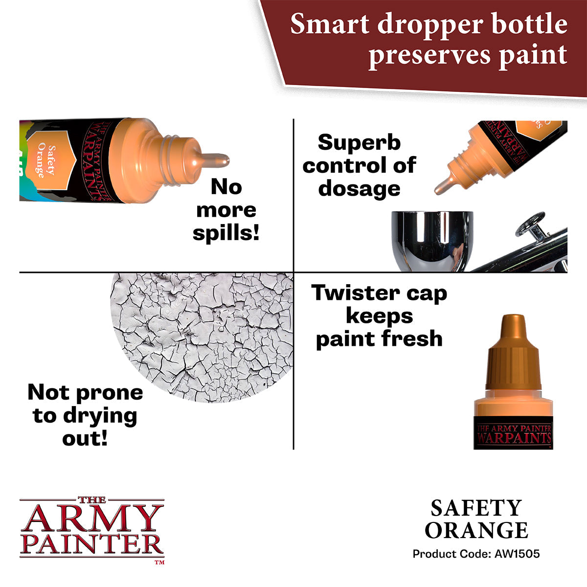 The Army Painter - Safety Orange - Warpaints Air Fluorescent