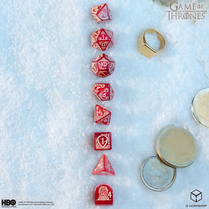 Q Workshop | Lannister | Game Of Thrones Dice Set