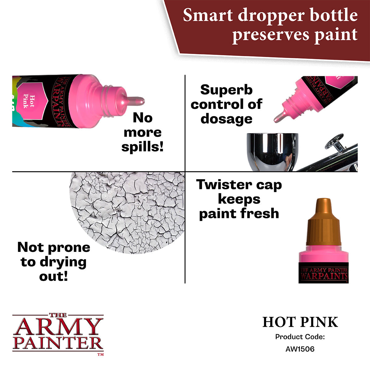 The Army Painter - Hot Pink - Warpaints Air Fluorescent