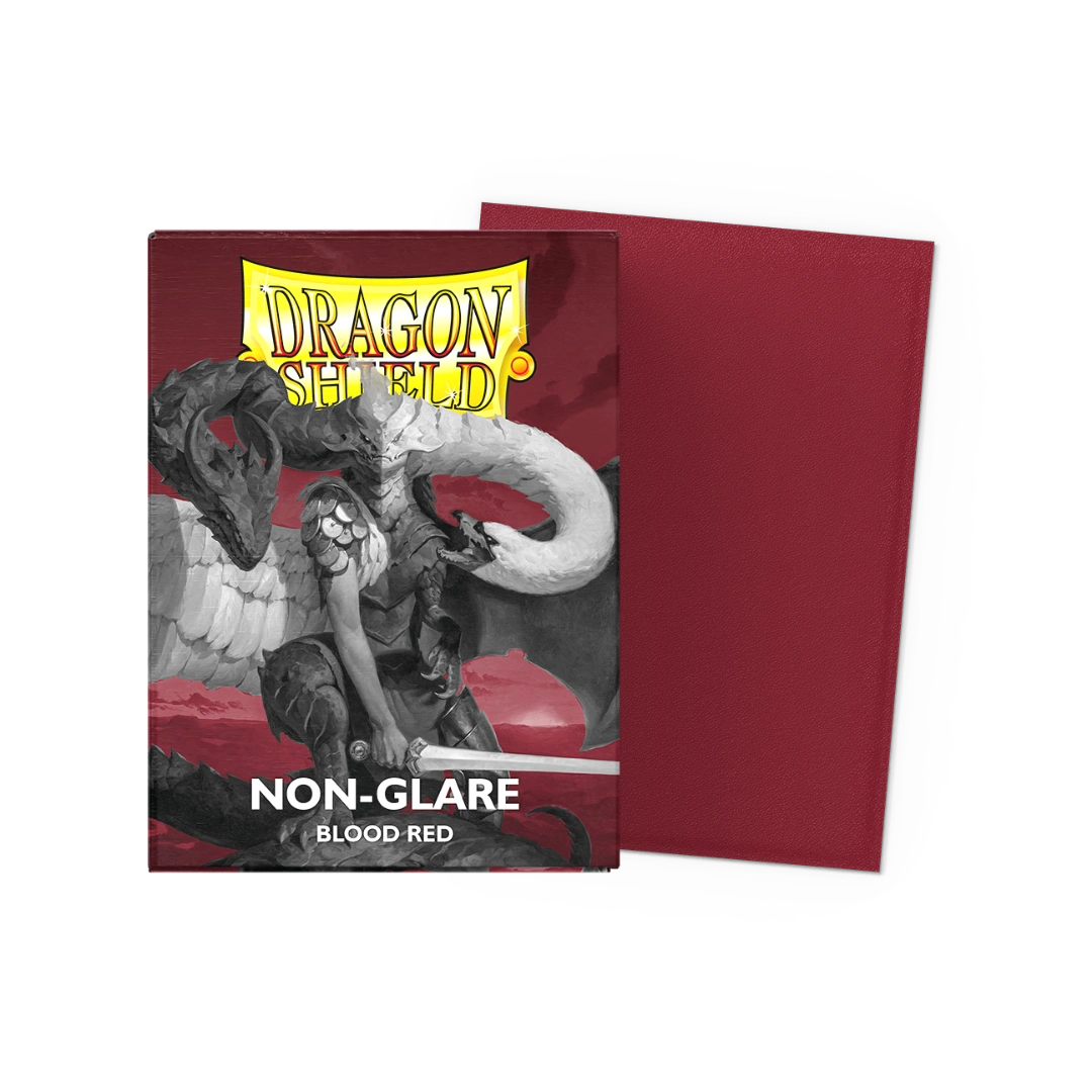 Dragon Shield: Blood Red- Non-Glare - Matte Sleeves - Standard Size