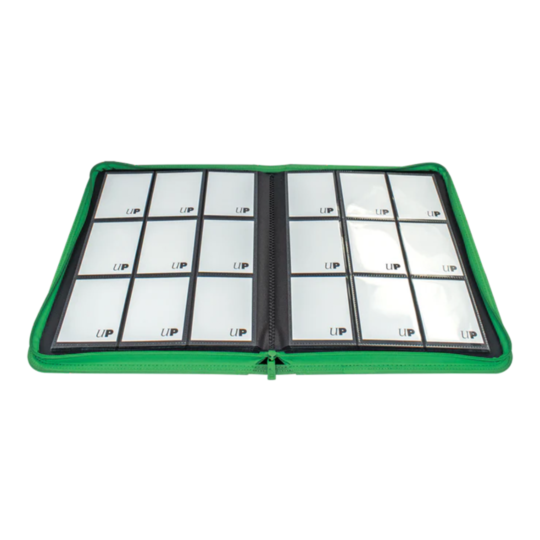 Ultra Pro | Vivid - Green | 9-Pocket Zippered PRO-Binder