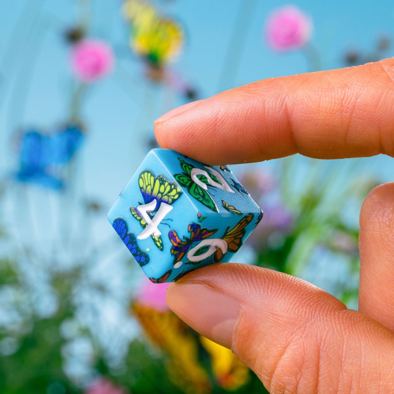 Q Workshop | Butterfly | Full Art Dice Set™