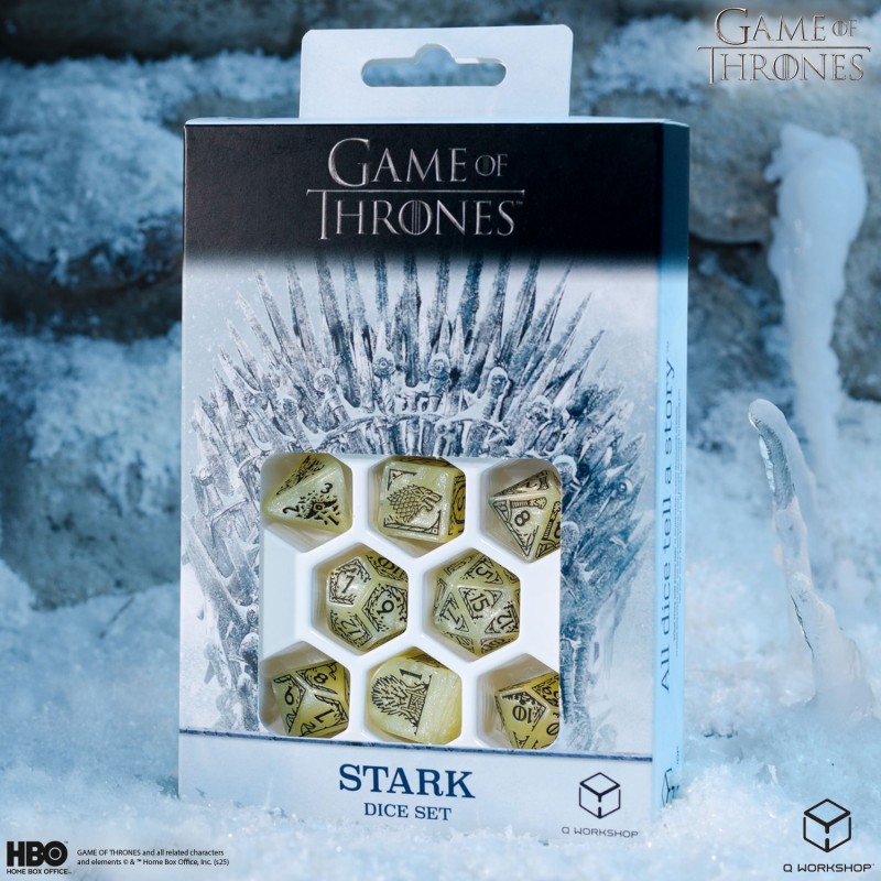 Q Workshop | Stark | Game Of Thrones Dice Set