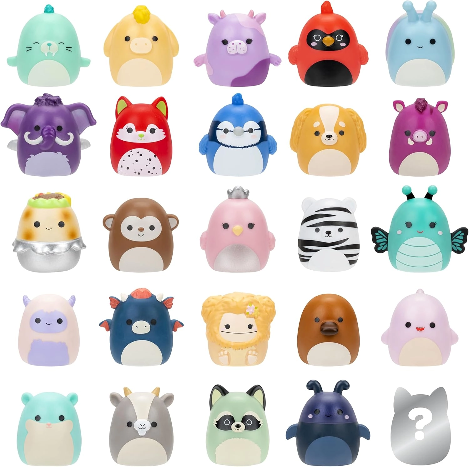 Jazwares | Squish-a-Longs Mini-Squish & Zubehör Wave 1 | Mini-Squish 25er-Pack