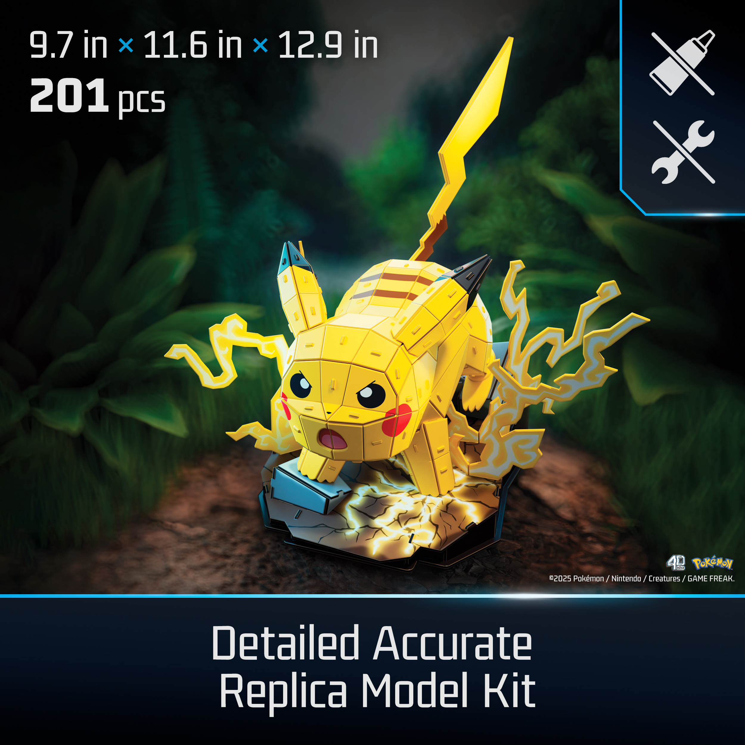 Spin Master | Pikachu 4D Build Puzzle | Pokémon