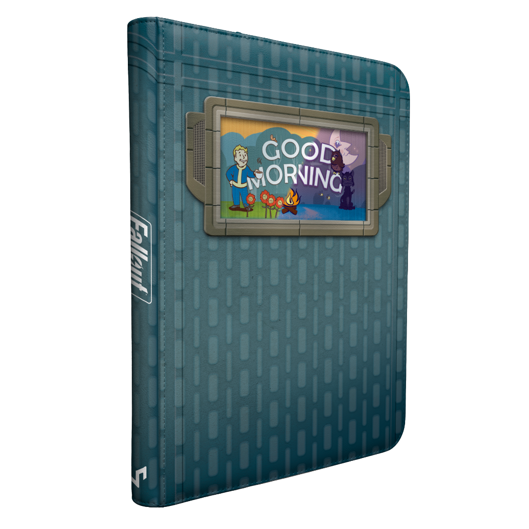 Ultra Pro | Fallout: Vault Boy - Good Morning/Good Evening Lenticular | 9-Pocket Zippered Premium Pro-Binder