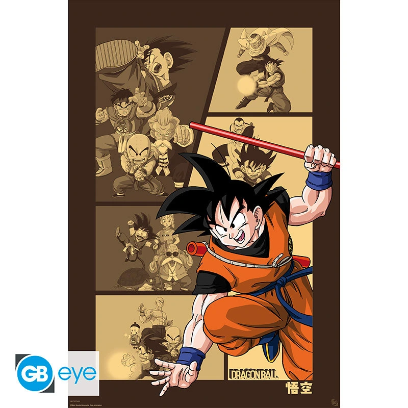 Dragon Ball | Maxi Poster (91,5 x 61cm) Goku Retro | Poster