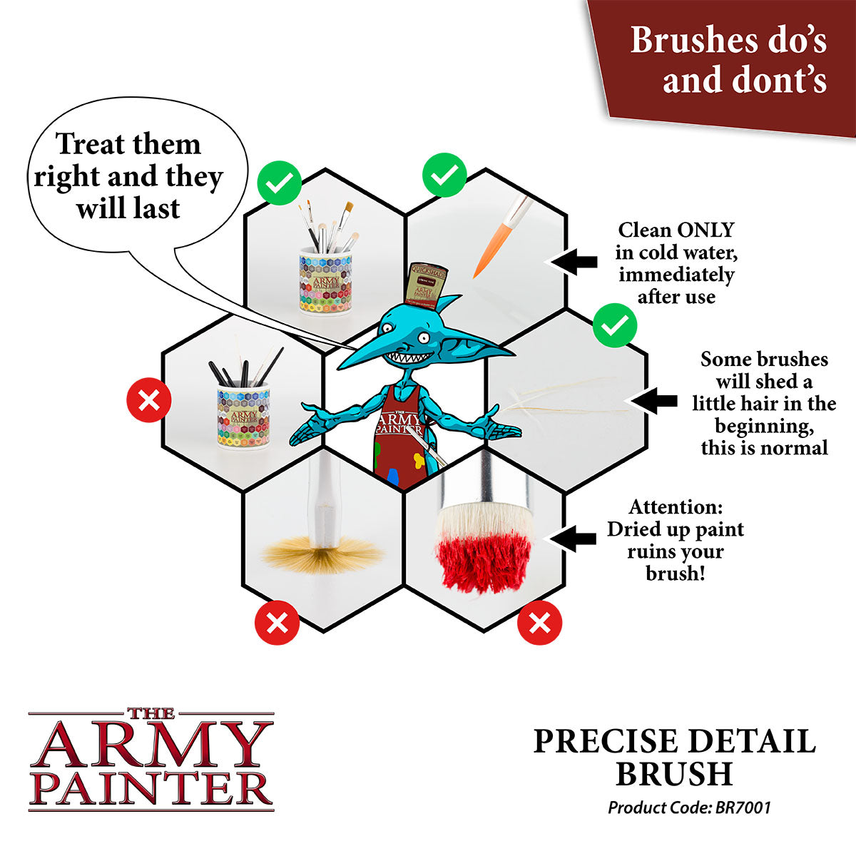The Army Painter - Precise Detail - Hobby Brush