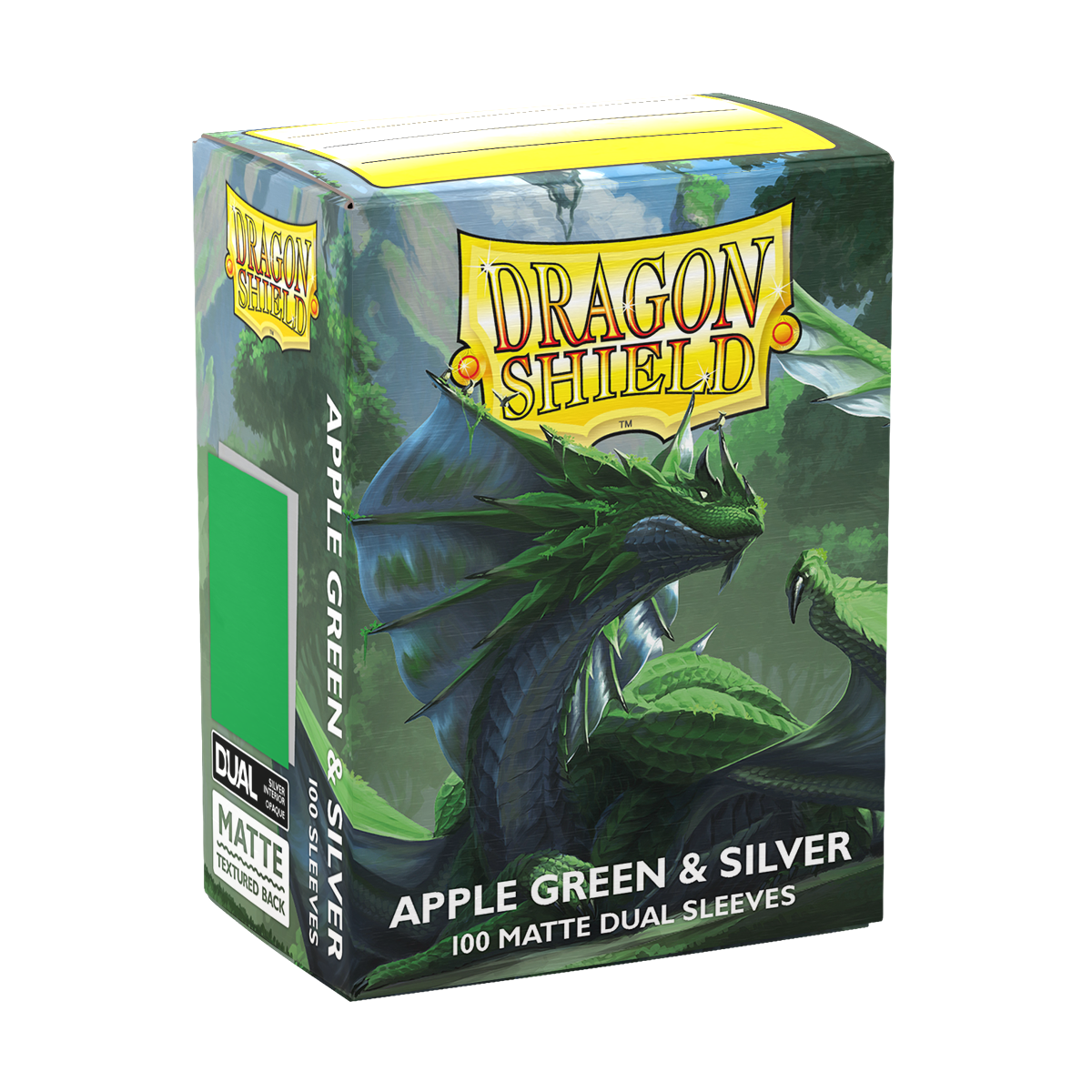 Dragon Shield | Applegreen & Silver | Matte Dual Sleeves Standard Size