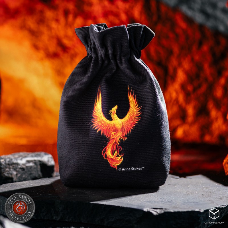Q Workshop | Phoenix | Anne Stokes Dice Pouch