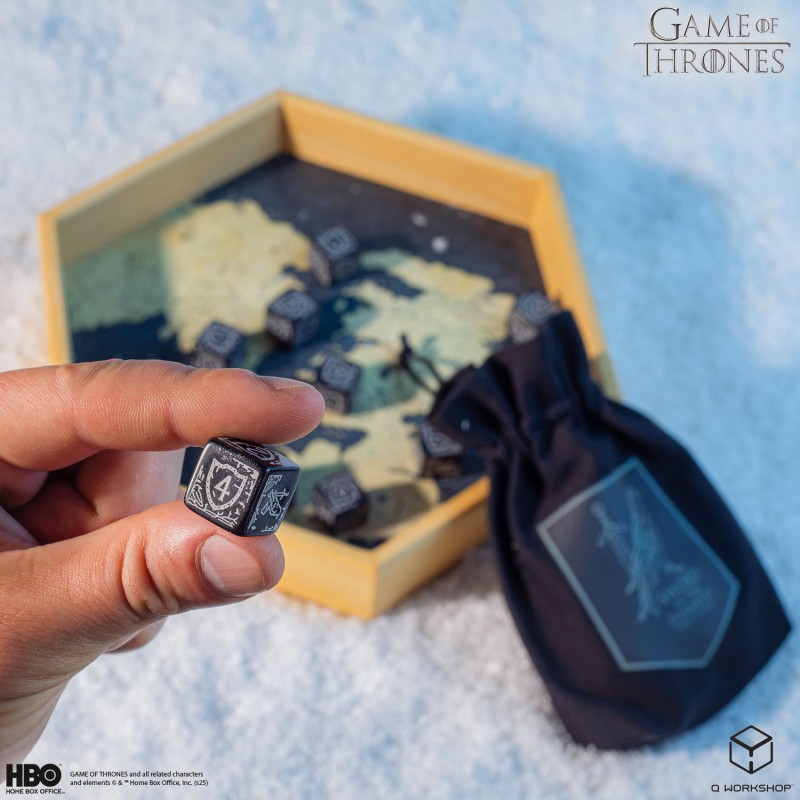 Q Workshop | Night's Watch | Game Of Thrones 10xD6 Dice Set