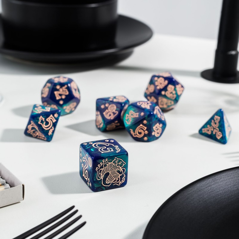 Q Workshop | Whiskers | Jumbo Cats Dice Set