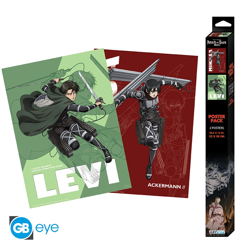 Abysse: Attack on Titan - Chibi Set 2 Poster (52 x 38cm) - Set 1