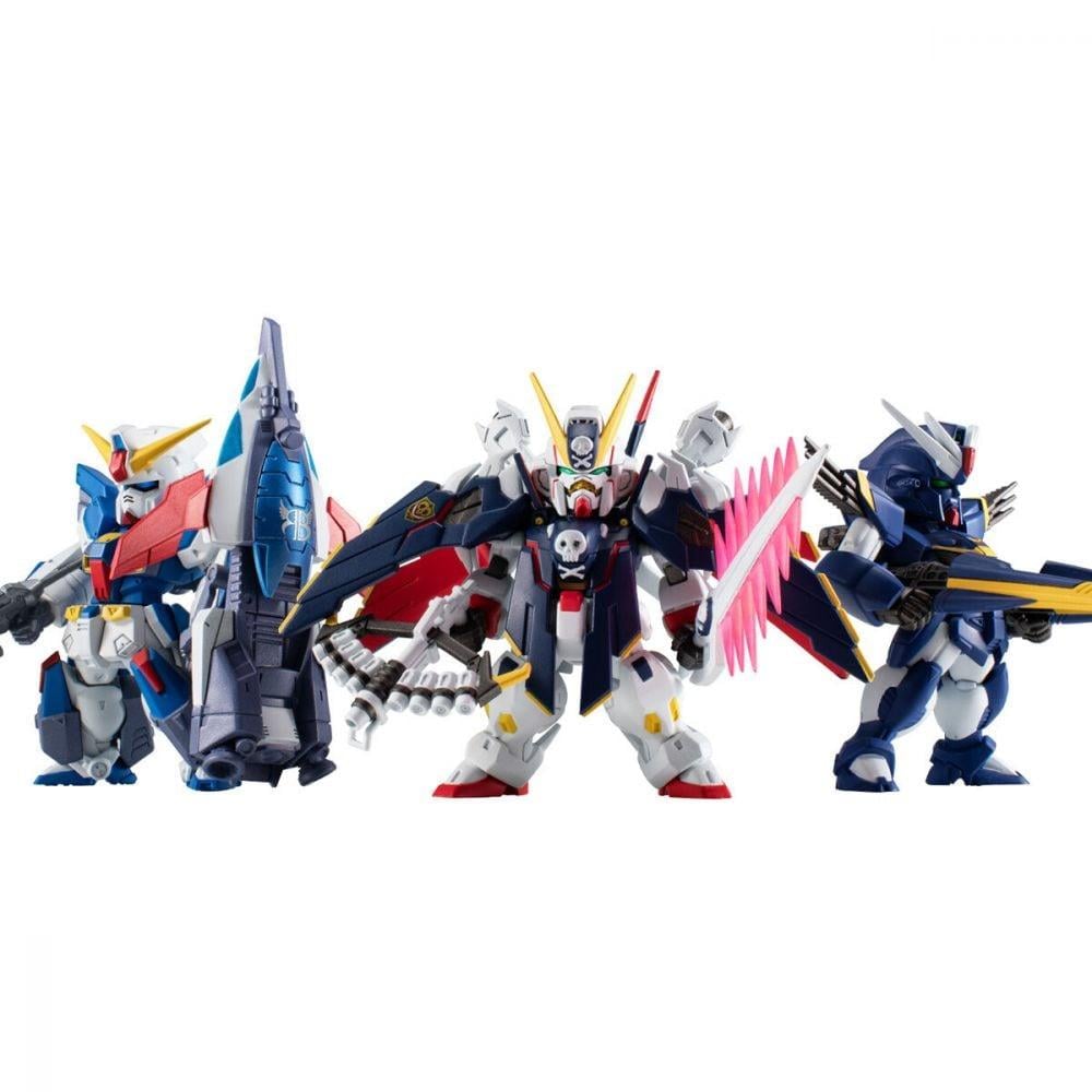 Bandai | Cross Bone Gundam Steel 7 B Team (6cm) Action Figure Set | FW Gundam Convergence Core
