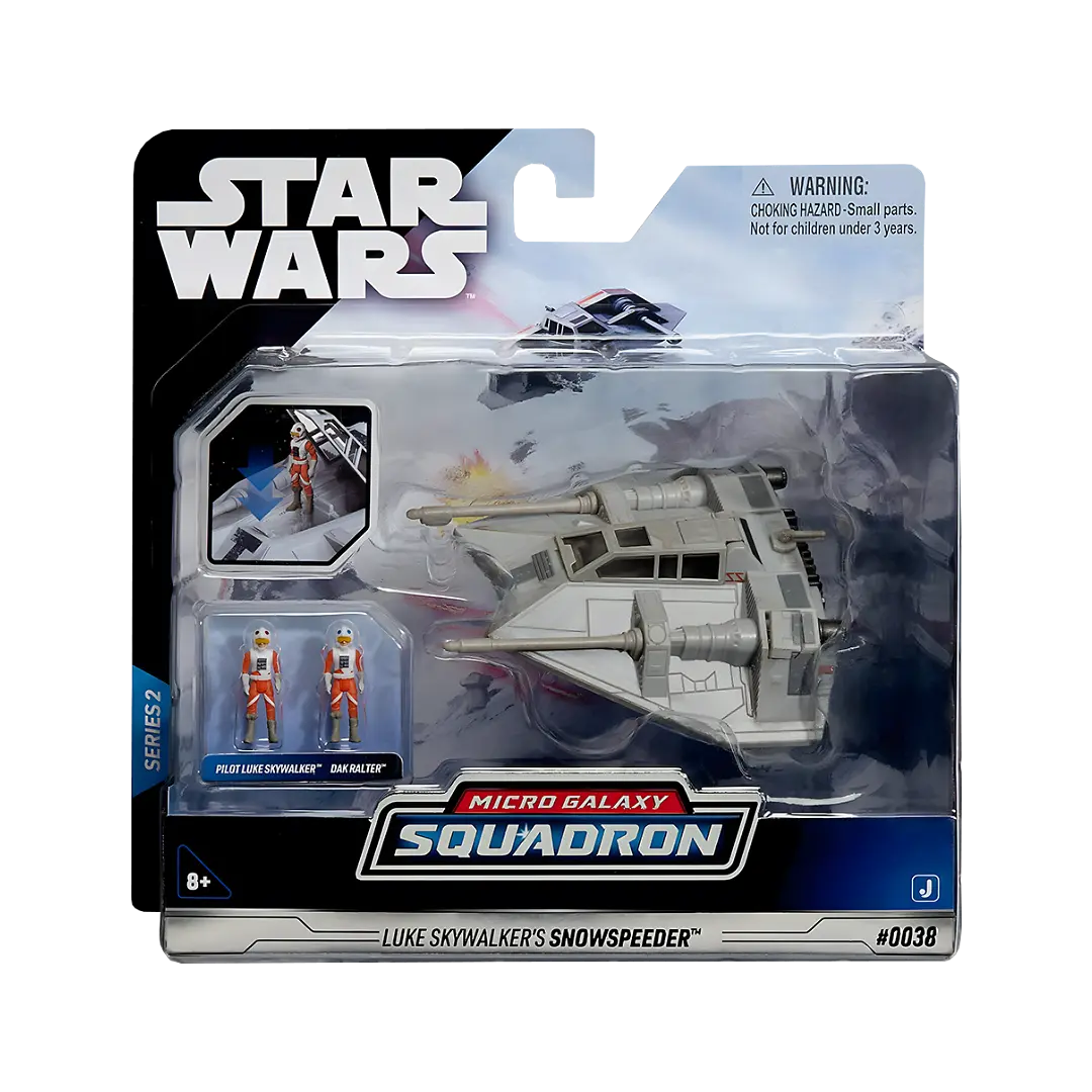 Jazwares: Star Wars - Luke Skywalker - Snowspeeder - Raumschiff 13cm (inklusive 2 Spielfiguren)