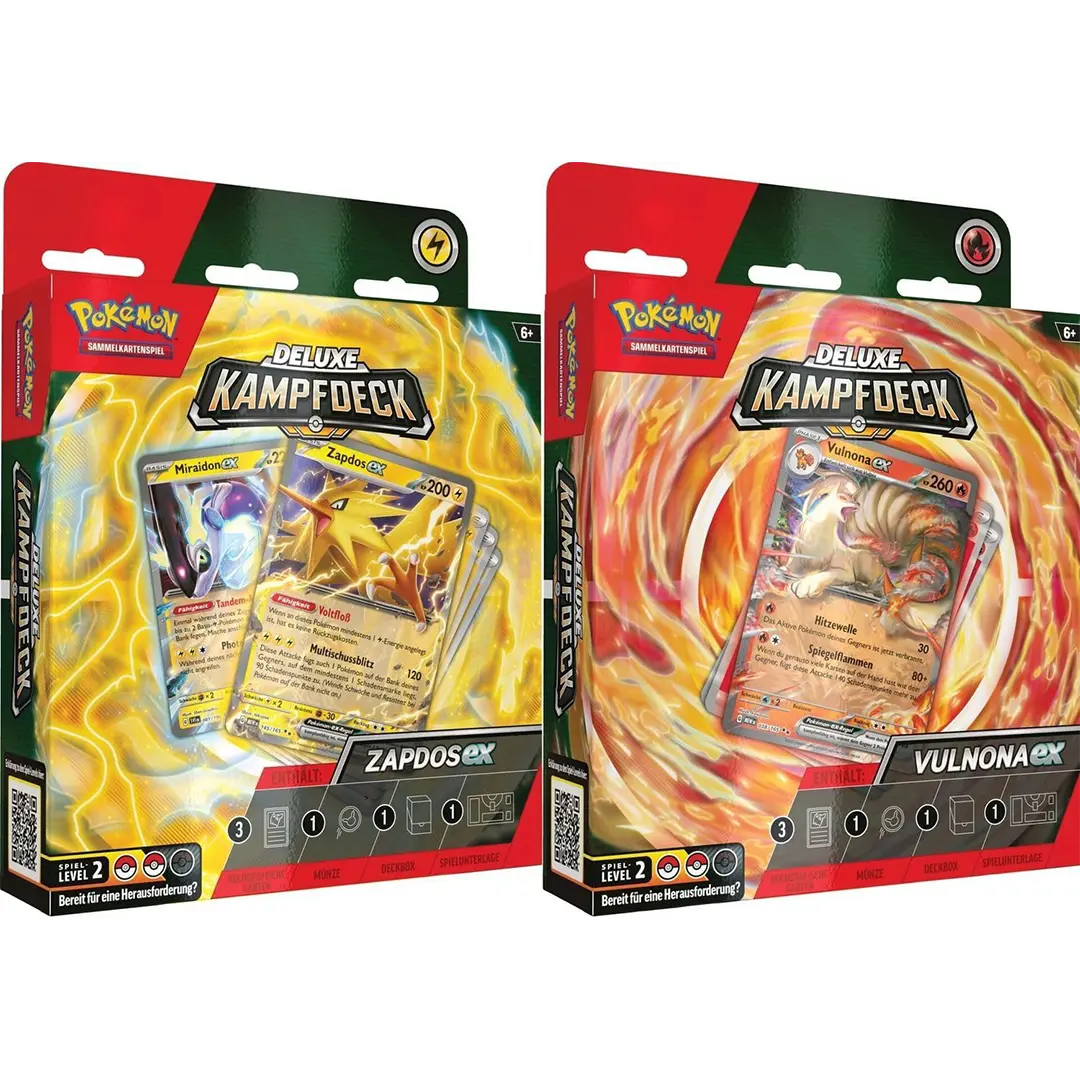 Pokémon TCG: Deluxe Kampfdeck Vulnona/Zapdos Ex (DE)