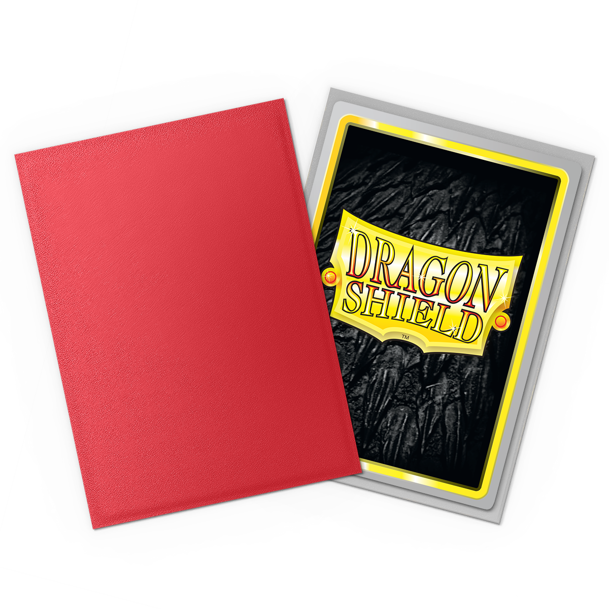 Dragon Shield | Crimson & Silver | Matte Dual Sleeves Standard Size