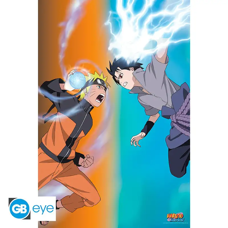 Naruto Shippuden | Maxi Poster (91,5 x 61cm) Naruto vs Sasuke | Poster