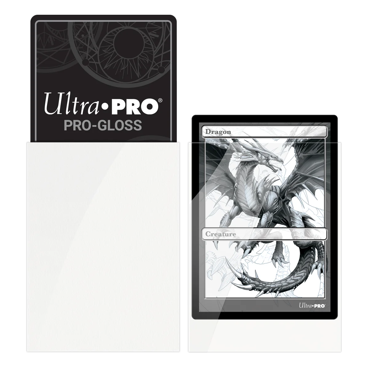 Ultra Pro: PRO-Gloss 100ct Standard Deck Protector® Sleeves - White
