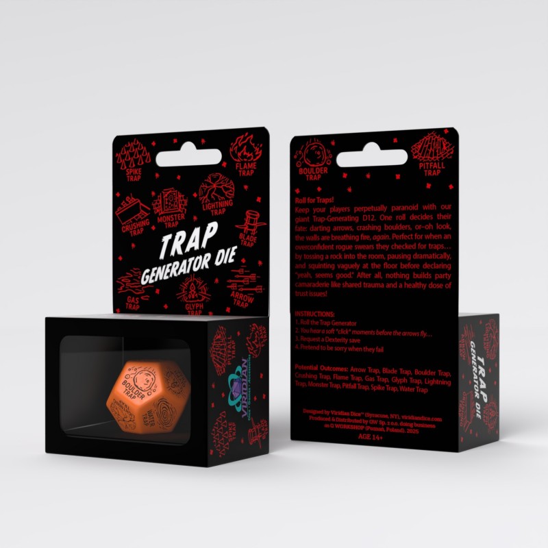 Q Workshop | Orange & Black | Trap Generator Die