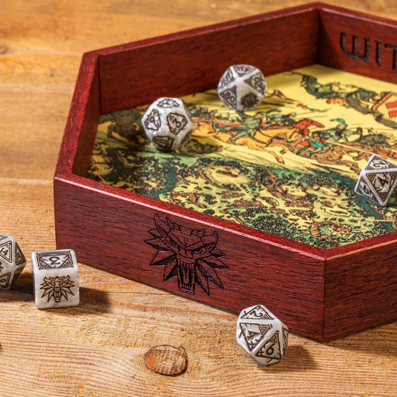 Q Workshop | The Witcher | Wooden Dice Tray