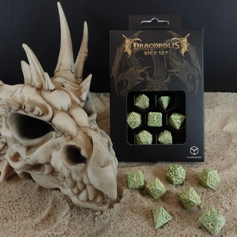 Q Workshop | The Andean Longneck | Dracopolis Dice Set