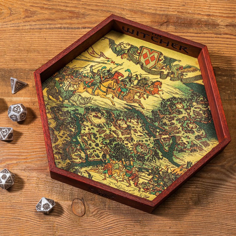 Q Workshop | The Witcher | Wooden Dice Tray