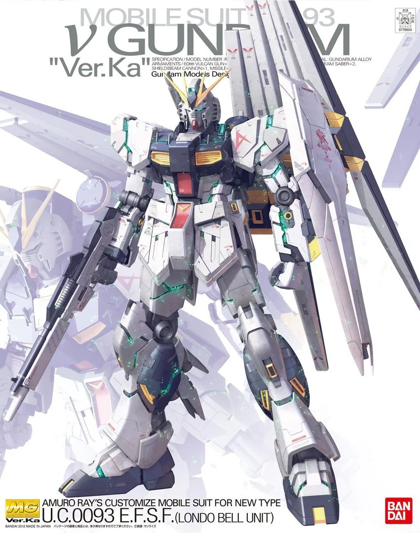 Bandai: MG Nu Gundam Ver.Ka – Mobile Suit Gundam: Char's Counterattack (1/100)