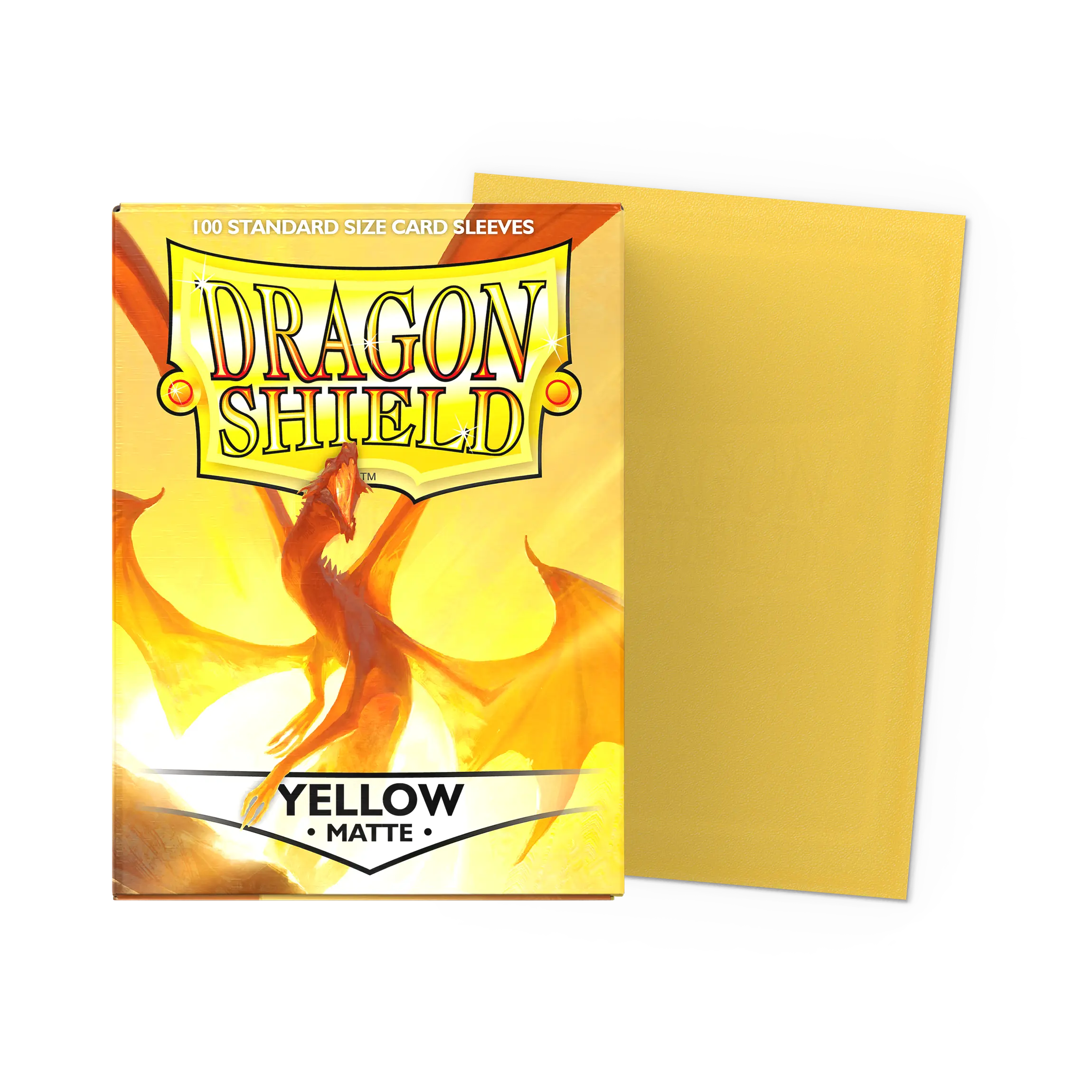 Dragon Shield: Yellow - Matte Sleeves - Standard Size