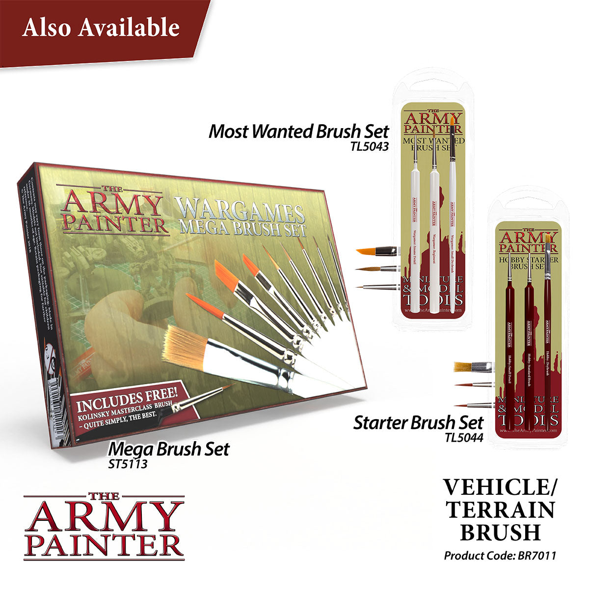 The Army Painter - Vehicle & Scenery - Wargamer Brush