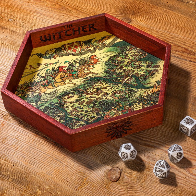 Q Workshop | The Witcher | Wooden Dice Tray
