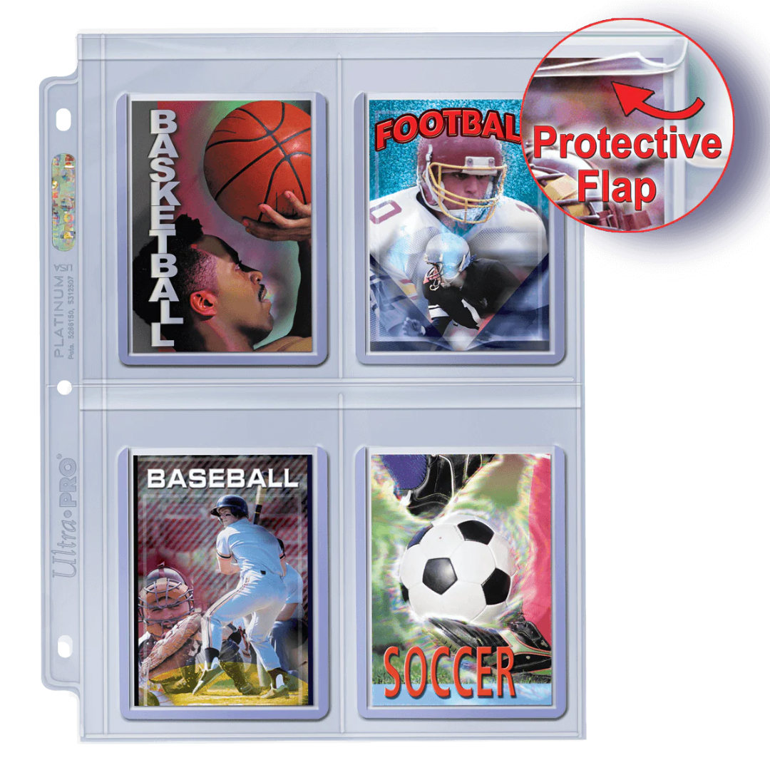 Ultra Pro | Premium Series | 4-Pocket Secure Pages für Toploader (100ct)