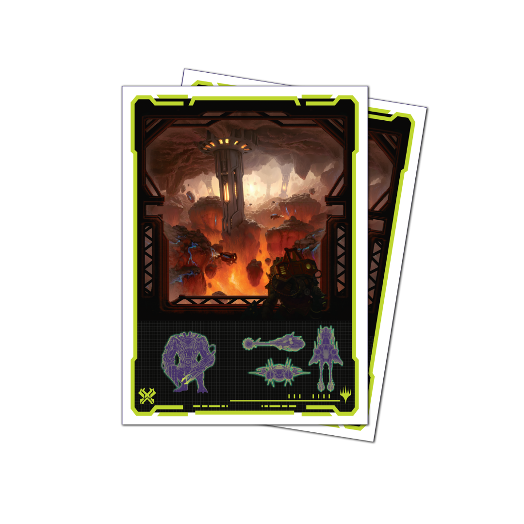 Ultra Pro - Edge of Eternities - Kavaron, Memorial World - 105ct Apex Deck Protector Sleeves for Magic: The Gathering