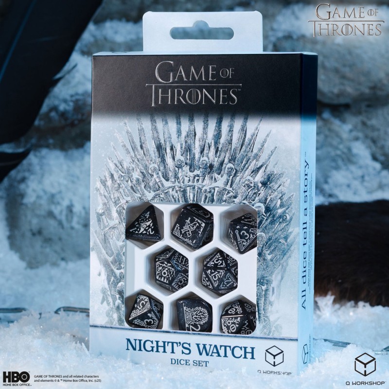 Q Workshop | Night's Watch | Game Of Thrones Dice Set