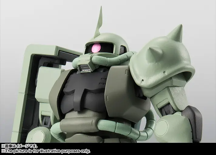 Tamashii Nations | MS-06 Zaku (Version A.N.I.M.E. Reissue) The Robot Spirits (13cm) | Gundam