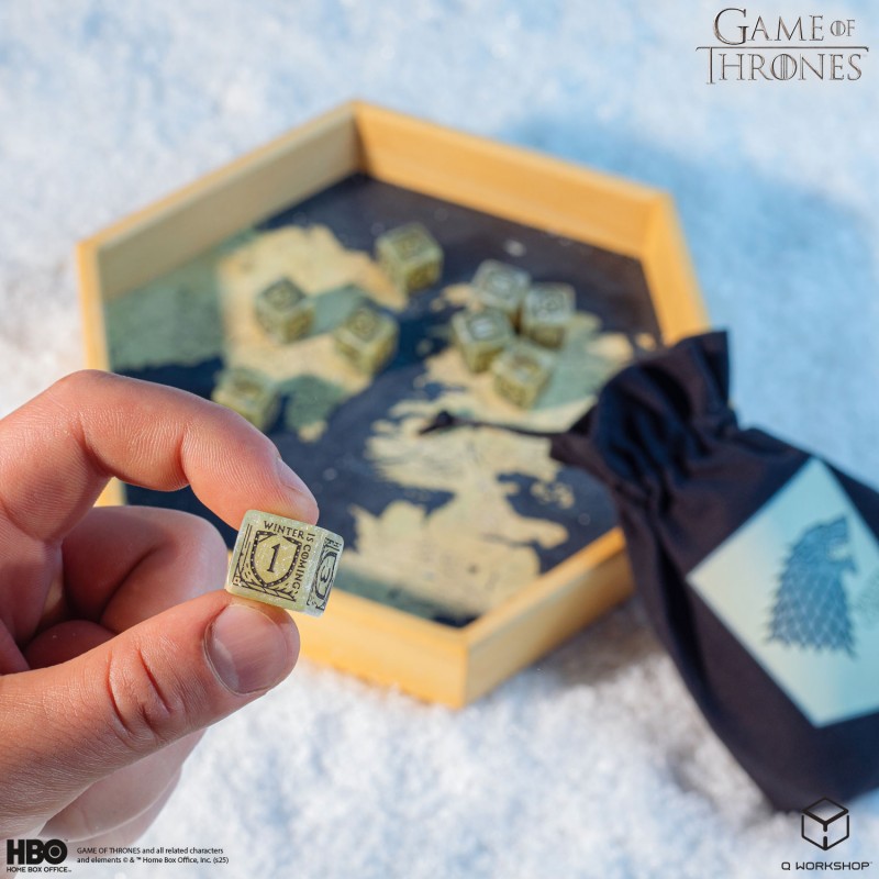 Q Workshop | Stark | Game Of Thrones 10xD6 Dice Set