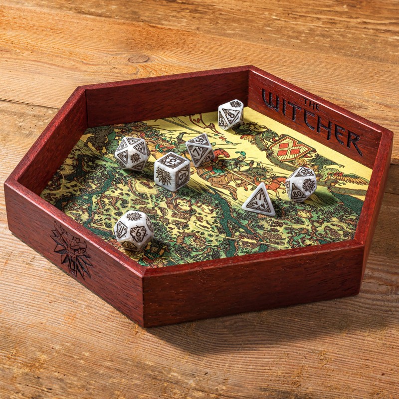 Q Workshop | The Witcher | Wooden Dice Tray