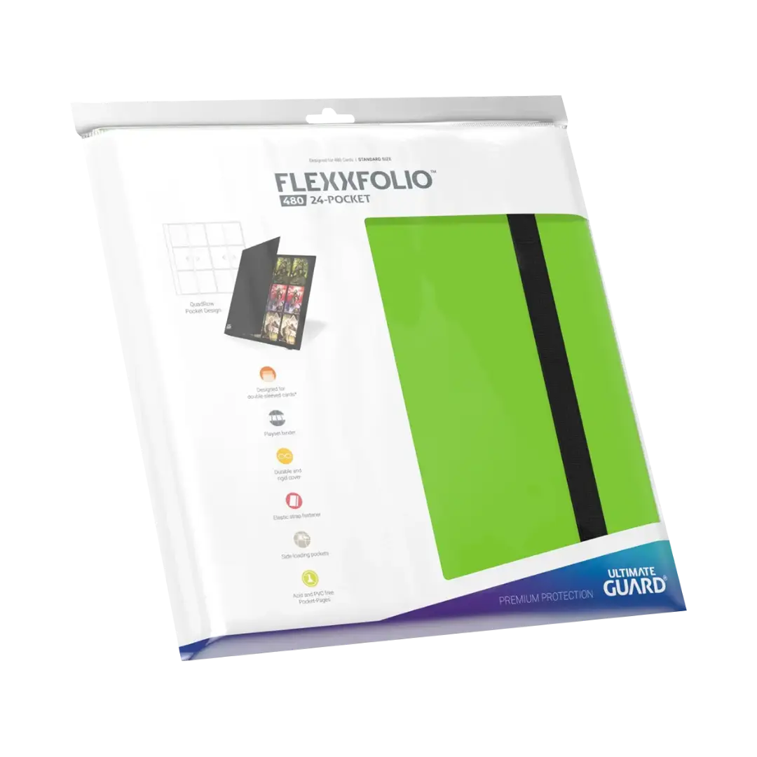 Ultimate Guard - Binder - Flexxfolio 480 - Quadrow (24-Pocket) Farbe: Hellgrün
