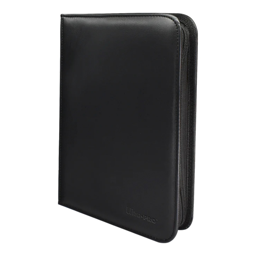 Ultra Pro | Vivid - Black | 4-Pocket Zippered PRO-Binder