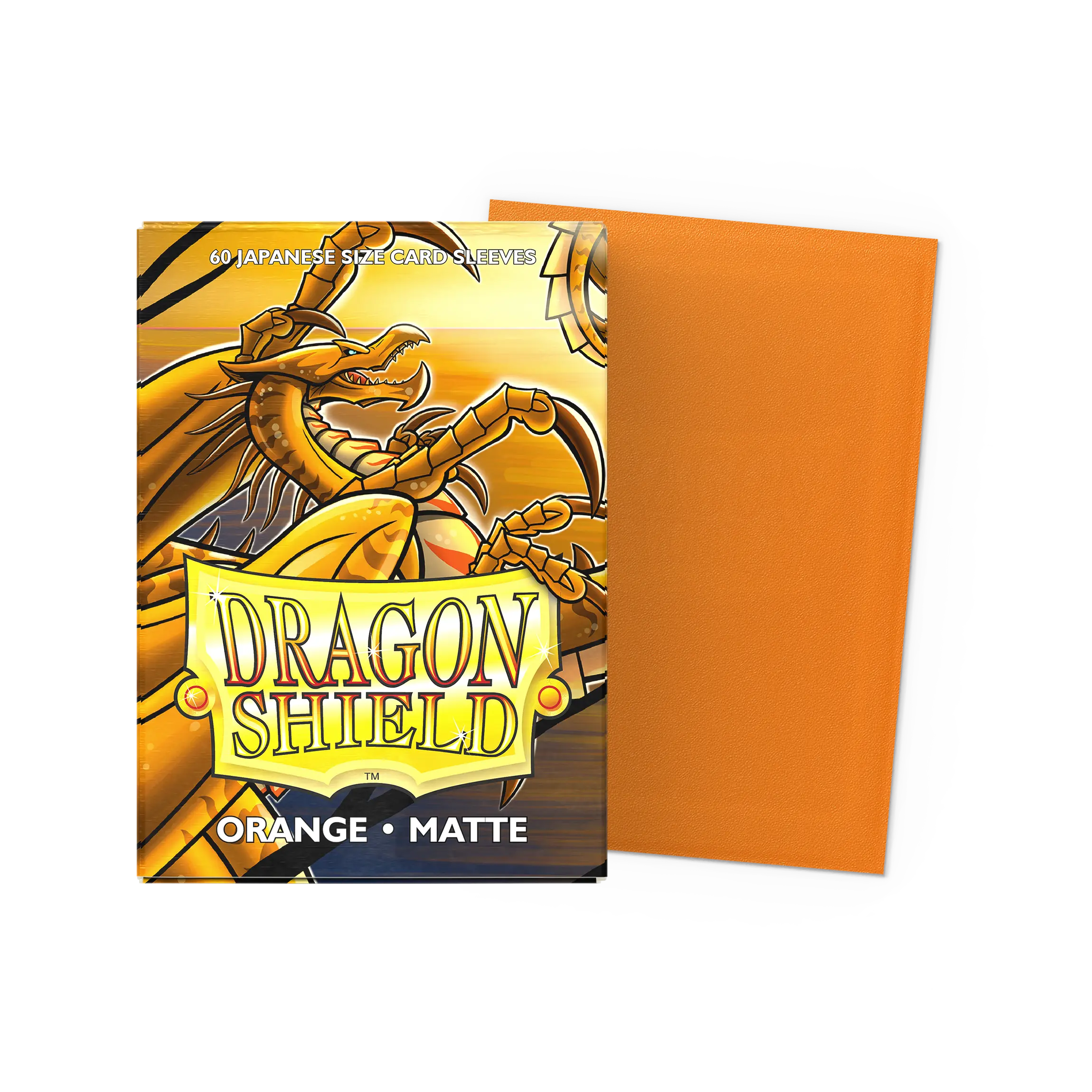 Dragon Shield: Orange - Matte Sleeves - Japanese Size