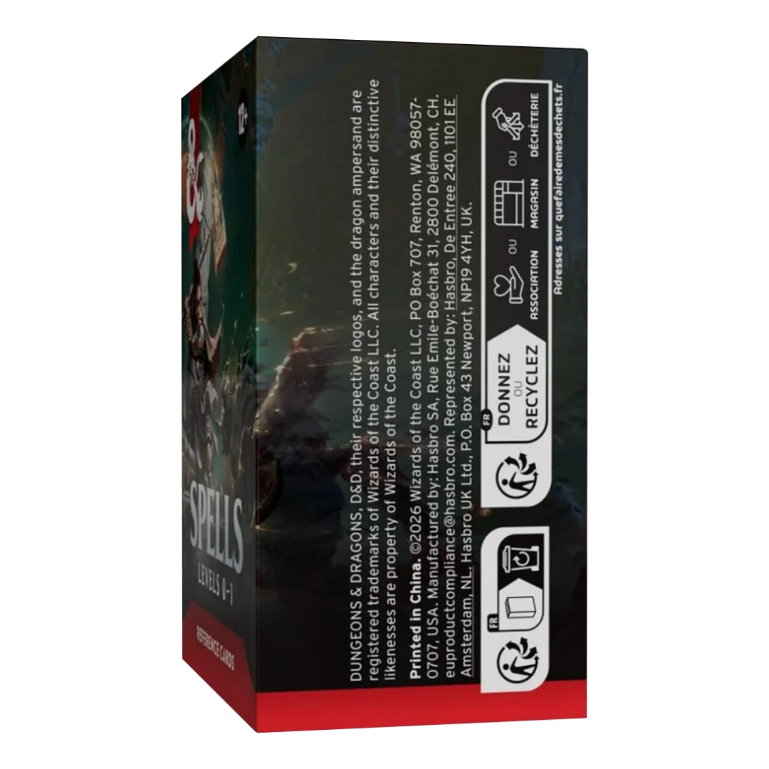 Dungeons & Dragons | Spells Lvl 0-1 | Reference Cards (EN)