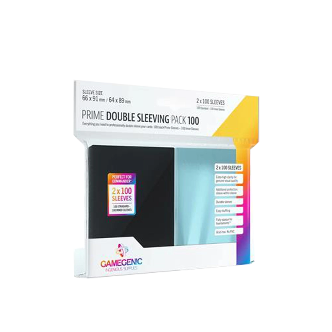 Gamegenic - Prime Sleeves Double Sleeving Pack - Clear/Black (100 Stück) Gamegenic - Prime Sleeves Double Sleeving Pack - Clear/Black (100 Stück)