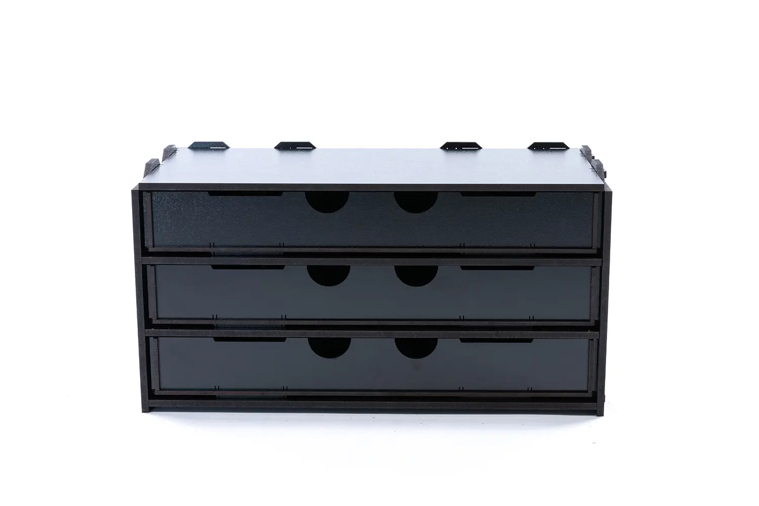 Kraken Wargames | Schrank 3 lange Schubladen | Black Rack