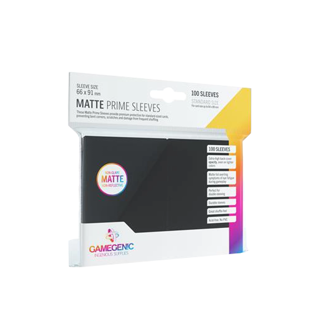 Gamegenic - Matte Prime Sleeves (100) Stil: Schwarz