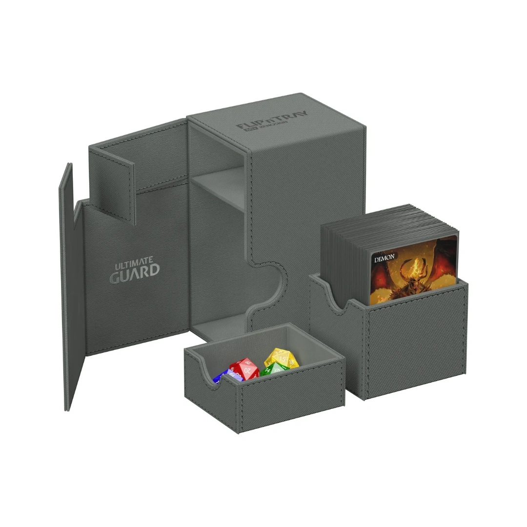 Ultimate Guard | Flip Deck Case 80+ | Standardgröße XenoSkin Grau