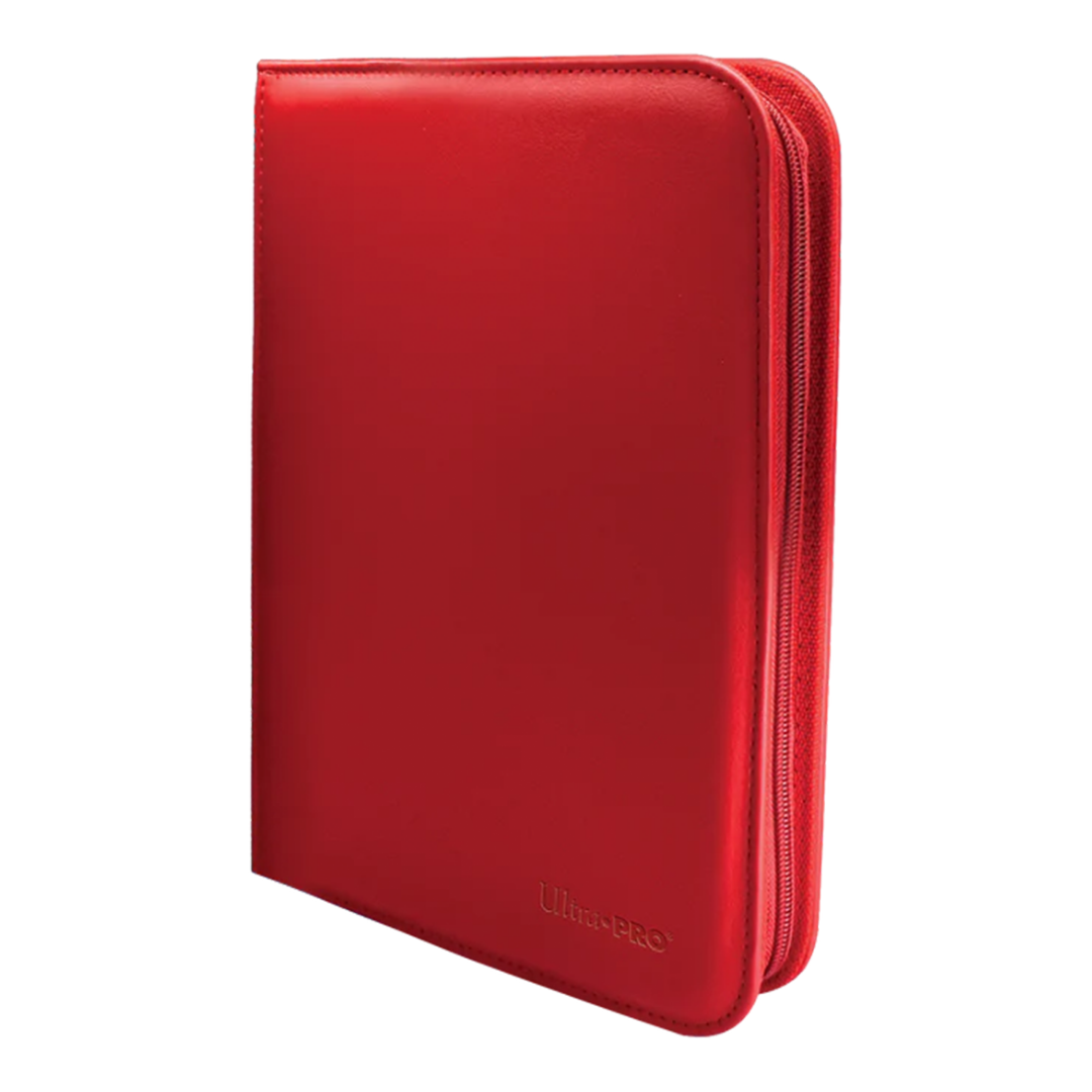 Ultra Pro | Vivid - Red | 4-Pocket Zippered PRO-Binder