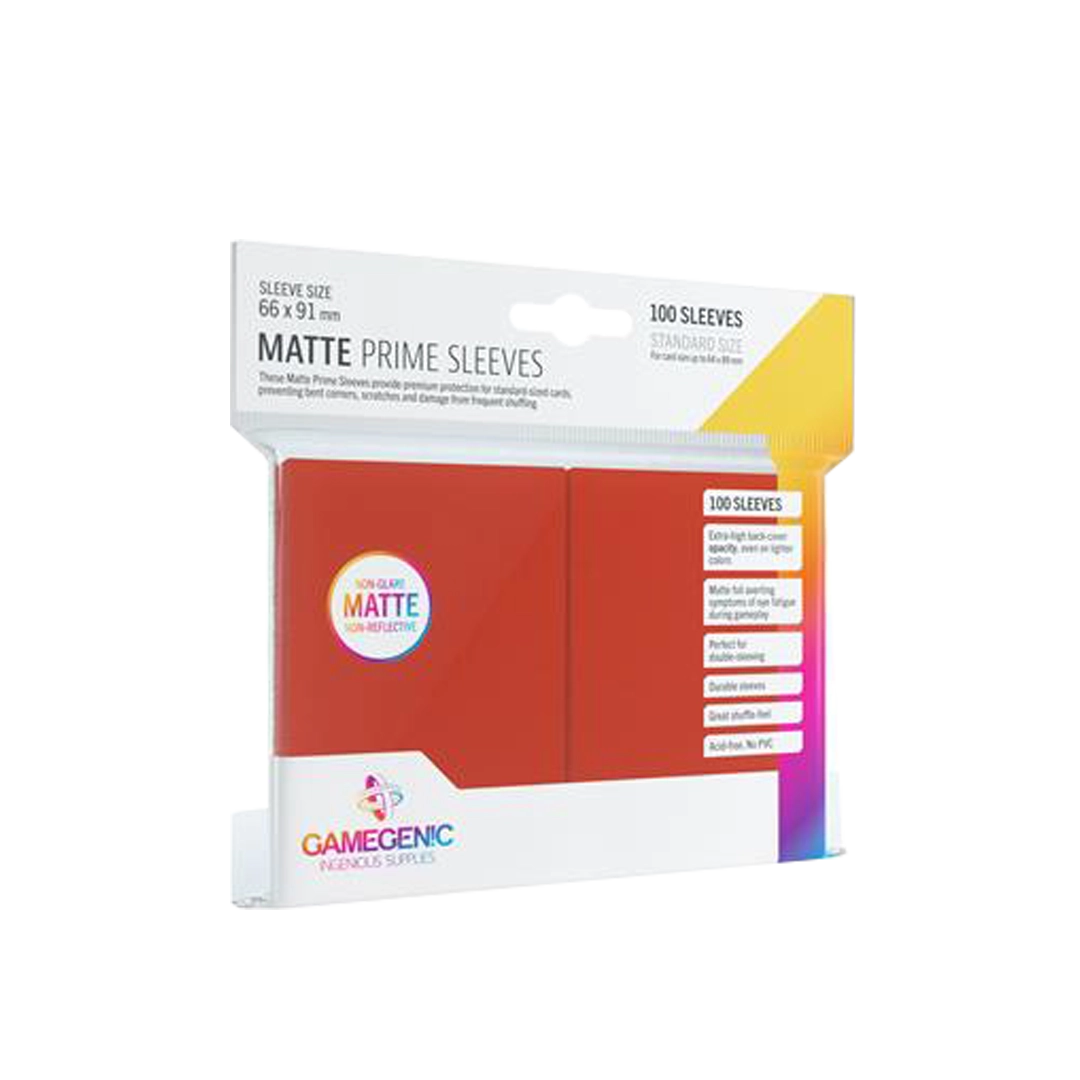Gamegenic - Matte Prime Sleeves - Rot (100 Stück) Gamegenic - Matte Prime Sleeves - Rot (100 Stück)