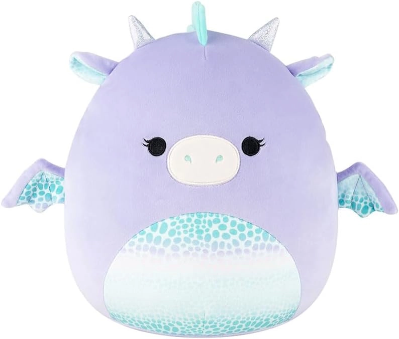 Jazwares | Squishmallows Drow - Purple Dragon withTeal Scaled Belly | 30cm Medium Plush