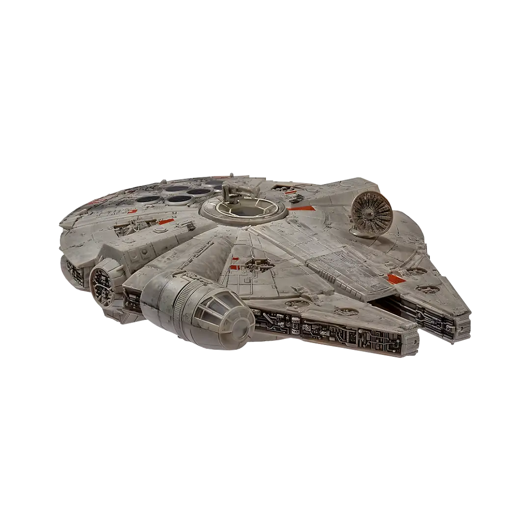Jazwares: Star Wars - Millenium Falke - Raumschiff 30cm (mit Licht- und Soundeffekten) (inklusive 4 Spielfiguren)