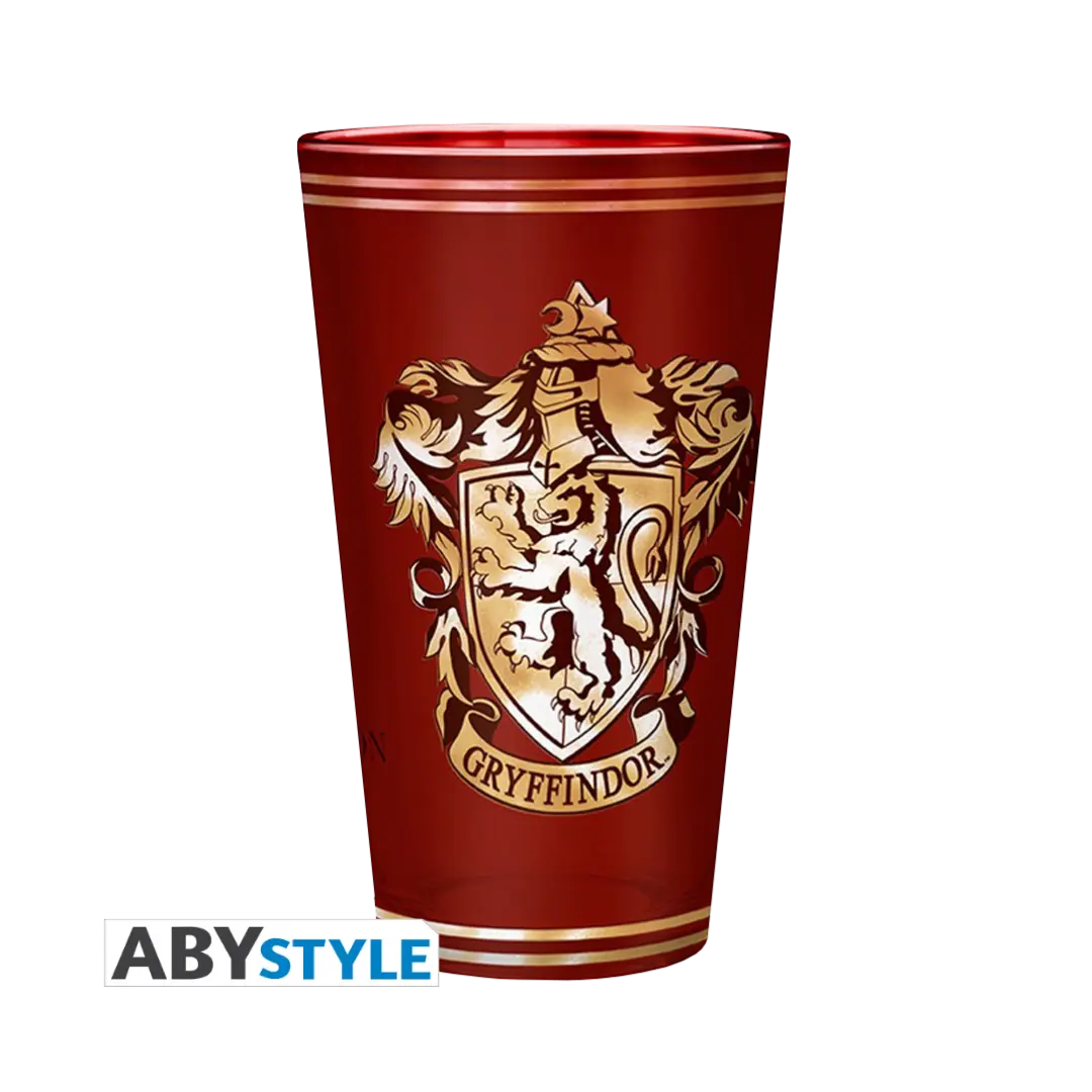 HARRY POTTER - Premium Large Glass - 400ml - Gryffindor